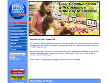 Tablet Screenshot of elitedisplayusa.com